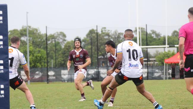 Bailey McConnell running onto the ball earlier in the season.