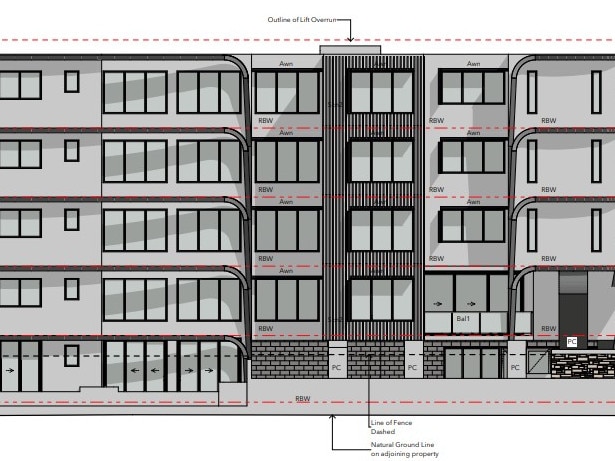 A proposal to build a five-storey apartment complex at 27 and 29 Taylor Avenue, Golden Beach has been lodged with Sunshine Coast Council. Photo: Blackwood Architecture and Design/ Centro Concepts.