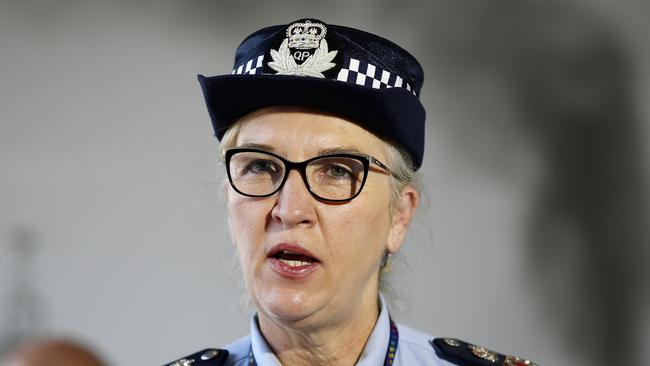 Queensland Police Commissioner Katarina Carroll says some travellers are flouting the 72-hour test rule, with hundreds of cars turned around. Picture: Josh Woning