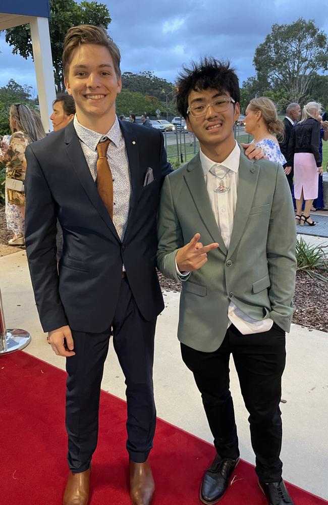 Owen and Hain at the 2023 Mountain Creek State High formal.