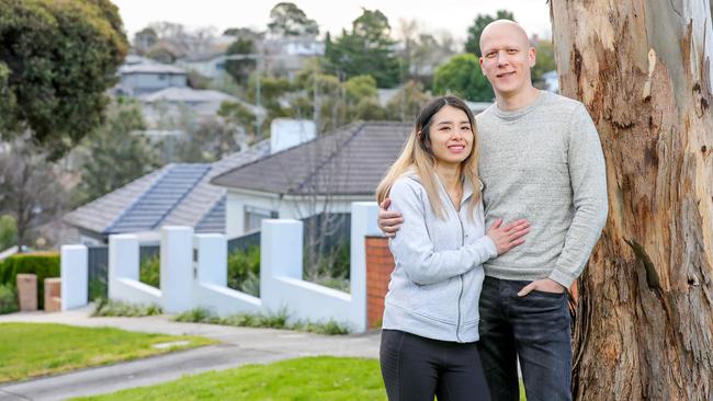 Elaine and Stephen settled on Ringwood East amid “crazy” demand in the northeast. Picture: Tim Carrafa