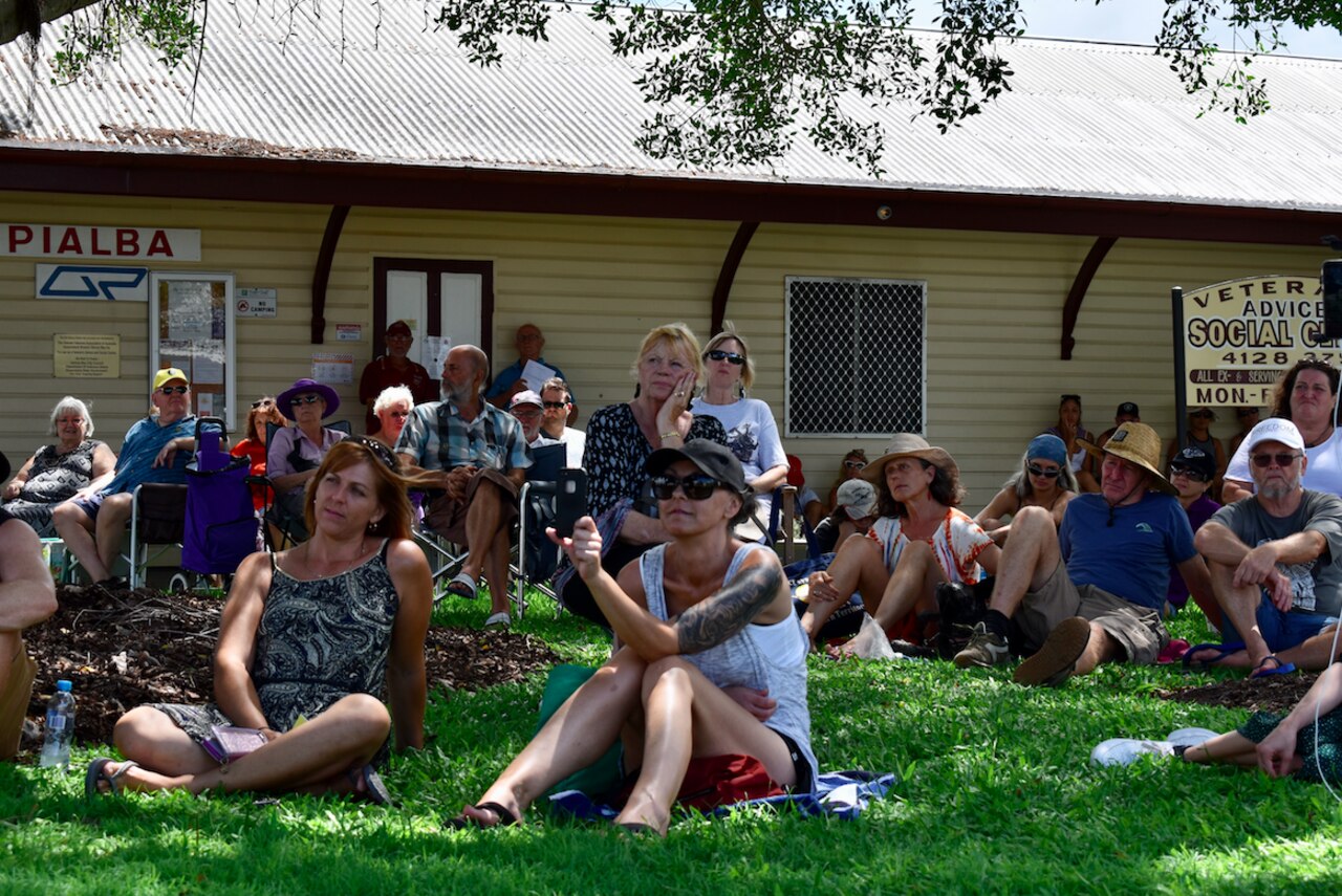 People filmed the event for social media. Picture: Isabella Magee