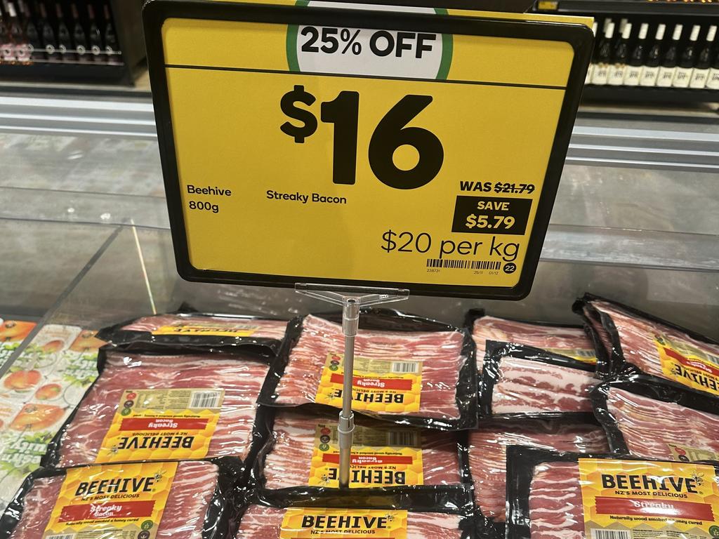 Over $20 for a kilo of bacon.