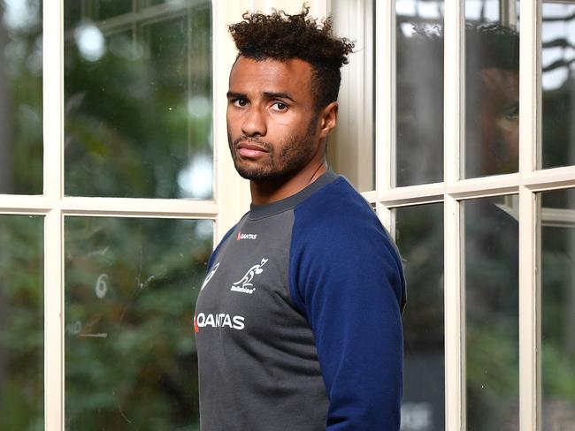 Wallabies player Will Genia is seen posing for a photograph at the InterContinental Sanctuary Cove on the Gold Coast, Tuesday, September 4, 2018. The Australian Wallabies are facing the South African Springboks on Saturday night at Suncorp Stadium in Brisbane. (AAP Image/Darren England) NO ARCHIVING