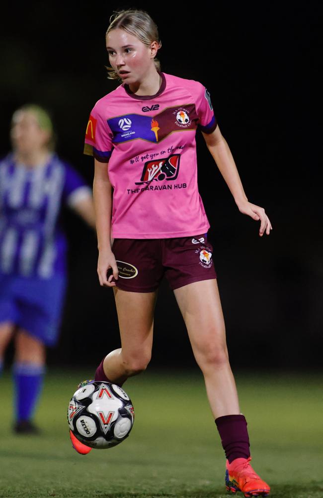 MA Olympic junior footballer Sienna Sharkey. Picture: Sharon Woodward.