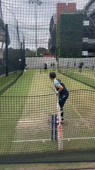 Aussie batters in the nets ahead of Adelaide test