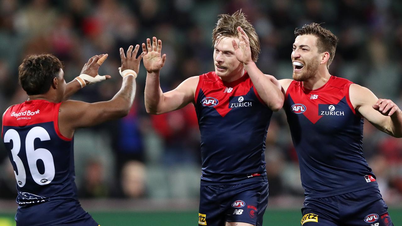 The Demons have progressed to their third preliminary final this century. (Photo by Sarah Reed/AFL Photos via Getty Images)