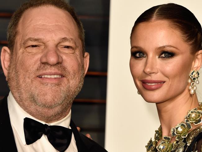 Georgina Chapman and husband Harvey Weinstein. Picture: Getty