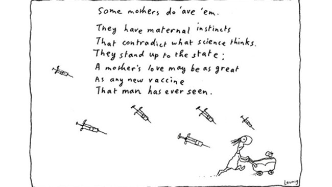 A cartoon published in Fairfax newspapers in April. Photo: The Age/Leunig.