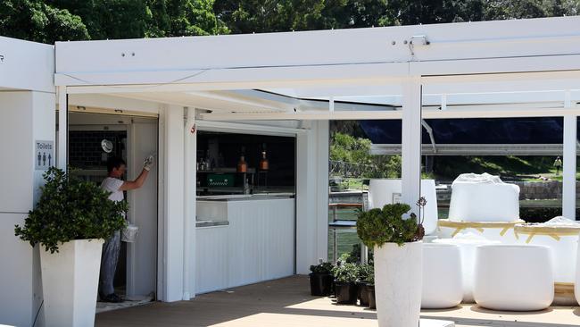 Work is being done to prepared the Boathouse Rose Bay for its February opening. Picture: Tim Hunter