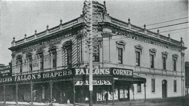 Fallon’s Drapery at Fallon’s corner on Chapel St. Picture: Stonnington History Centre