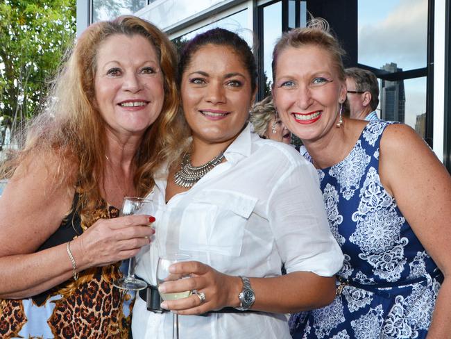 Kate Innes, Melanie Hoad, Madison Hebbard at the Bleach Festival launch at the Arts Centre Gold Coast, Bundall. Picture: Regina King