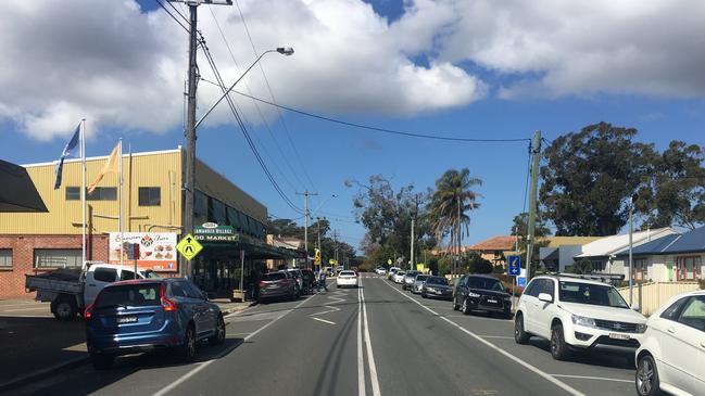 The food market on Soldiers Point Rd, Salamander Bay, where the attack occurred. Picture: Peter Lorimer