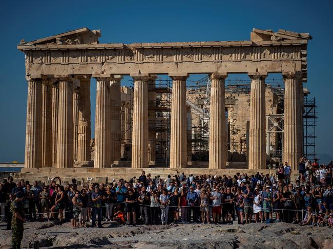 Greek tragedy: The country has an unemployment rate of 20 per cent. That’s no comparison to Australia, says Josh Frydenberg. Picture: AFP