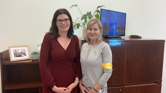 Senator Marielle Smith met with Julie-Ann Finney in Canberra following the Save Our Heroes Summit