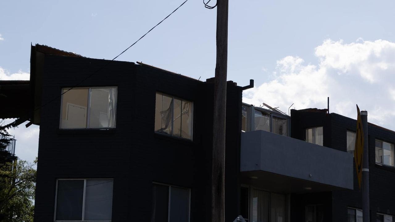 The Port Macquarie CBD was hit by a mini cyclone on Friday, February 3. Picture: Facebook.