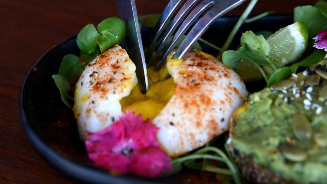 Niche &amp; Co have created 'Vegan Eggs' that look like eggs, has a yolk, and has the same texture. Photo: Steve Holland