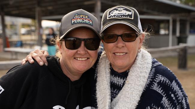 Cassie Hicks and Kim Stuart at the Sunday horse events of the Kilkivan Great Horse Ride. Sunday, July 2, 2023. Picture: Christine Schindler