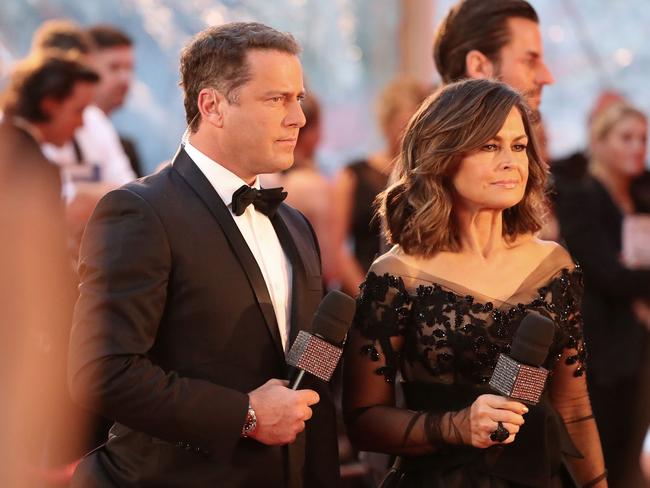 Karl Stefanovic and Lisa Wilkinson at the 59th Annual Logie Awards at Crown Palladium in 2017. Picture: Getty Images