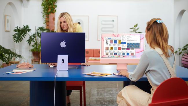 The 2021 Apple iMac is designed to go anywhere and move around the home, making the most of shared spaces.