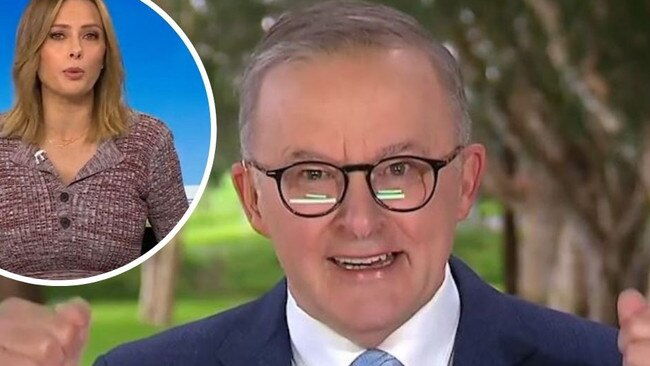 Anthony Albanese clashes with TV host Allison Langdon. Photo: Supplied