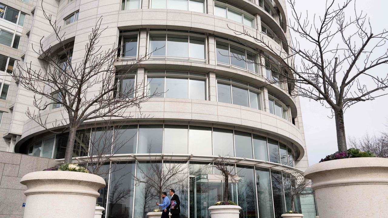 An office building housing the Penn Biden Center, a think tank, following reports that classified documents from the time when US President Joe Biden was serving as Barack Obama's vice president have been found at the centre. (Photo by SAUL LOEB / AFP)