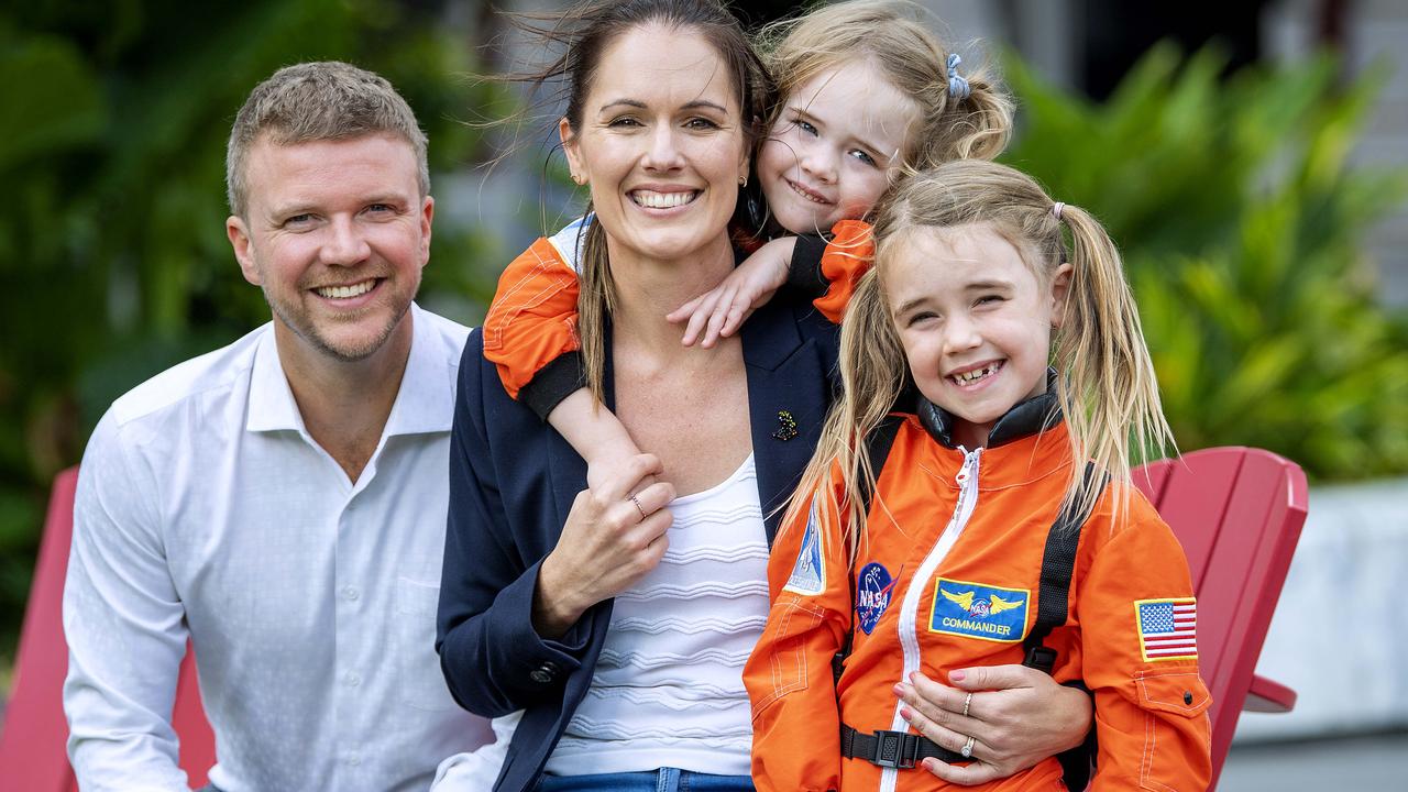 Katherine Bennell-Pegg with her family. Picture: Mark Brake