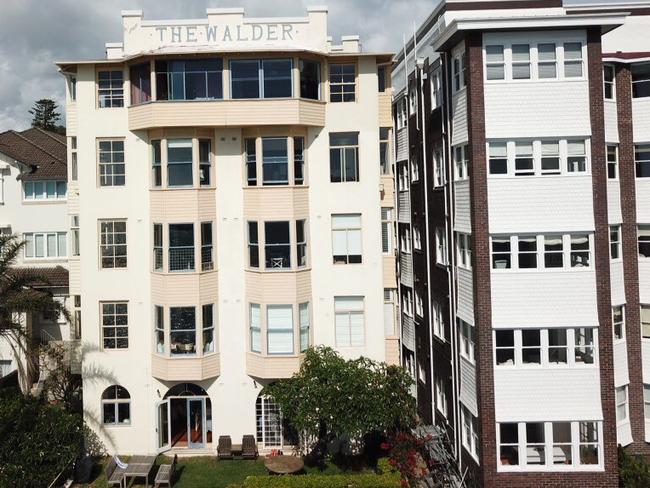 Ton of fun: The Walder apartment building, Kirribilli, with The Mayfair to the right, on the second block Viola Walder bought in 1916.