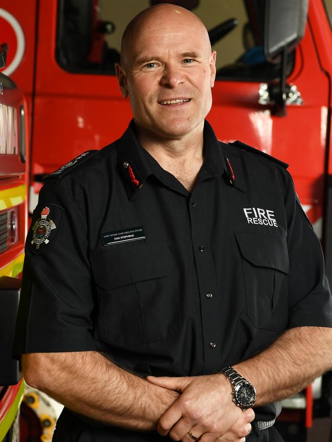 Former Metropolitan Fire Brigade chief Dan Stephens. Picture: AAP