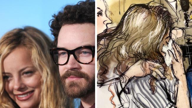 Danny Masterson's wife Bijou Phillips was seen sobbing in court as his sentencing was read out. Picture: BACKGRID