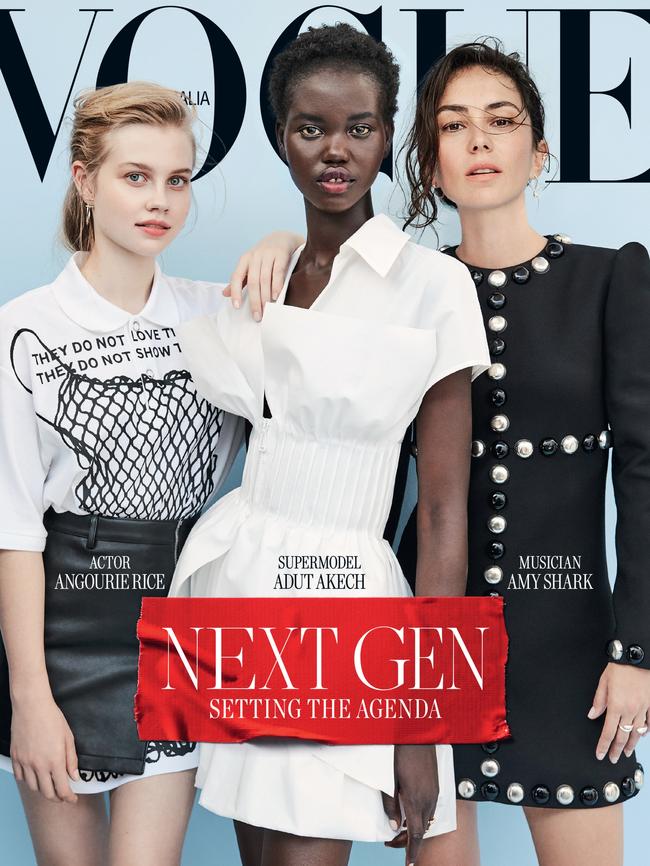 The cover of the March issue of Vogue, on sale from Monday, March 4. Picture: Vogue