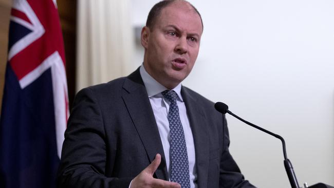 Josh Frydenberg has warned the states and territories to not allow the border closure chaos to hinder economic recovery. Picture: David Geraghty