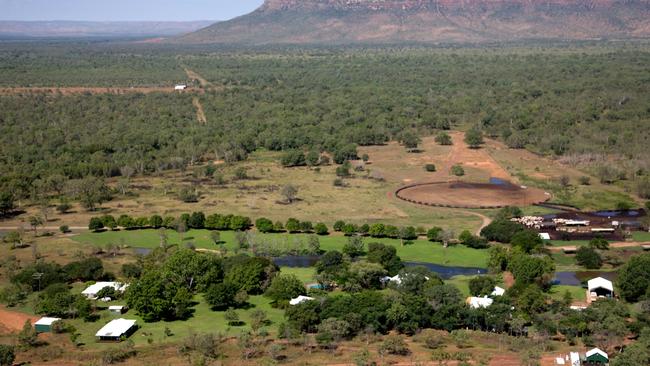 The famous Carlton Hill Station on the lower Ord River near Kununurra.