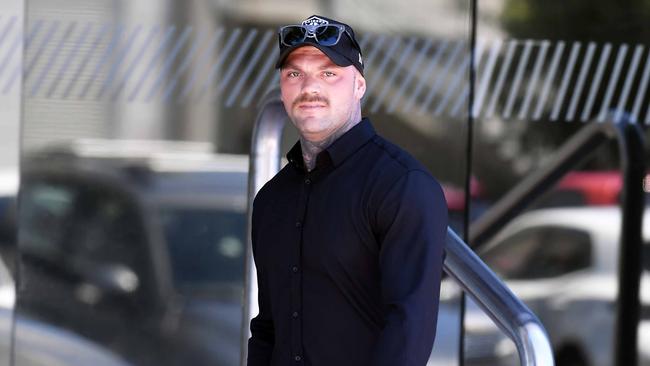 Brandon Scott Lee Francis leaves Maroochydore Court House. Picture: Patrick Woods.