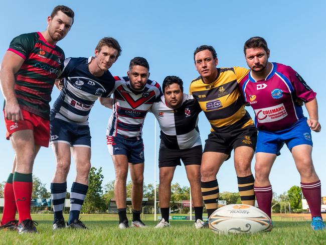 The Darwin Rugby Union A-grade sides are all gunning for the 2020-21 title. Picture: Che Chorley