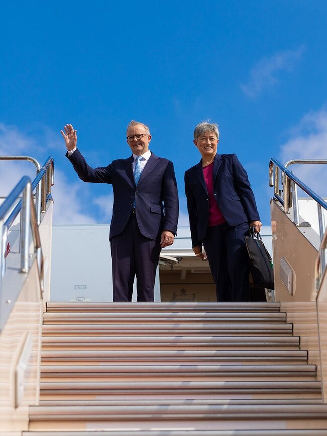 Mr Albanese and Senator Wong leave Japan.