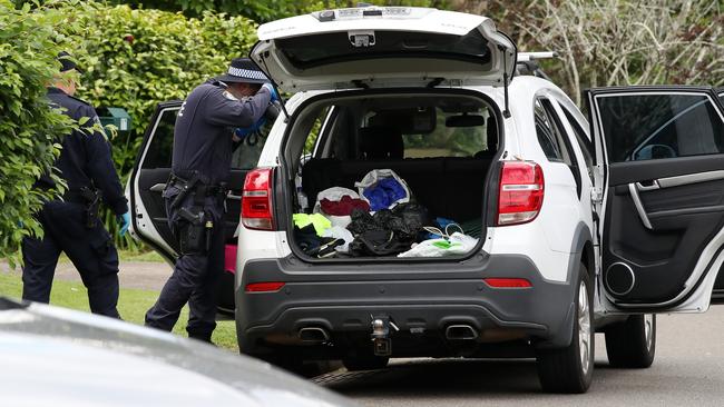 Police searched this white Holden Captiva. Picture: NCA NewsWire/David Swift