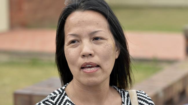 Vivian Vo addresses the media. Photo: Jeremy Piper