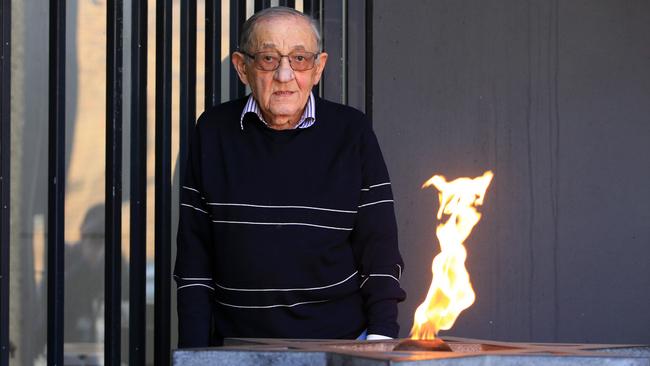 Holocaust survivor Moshe Fiszman: ‘He should come down here’. Picture: Aaron Francis