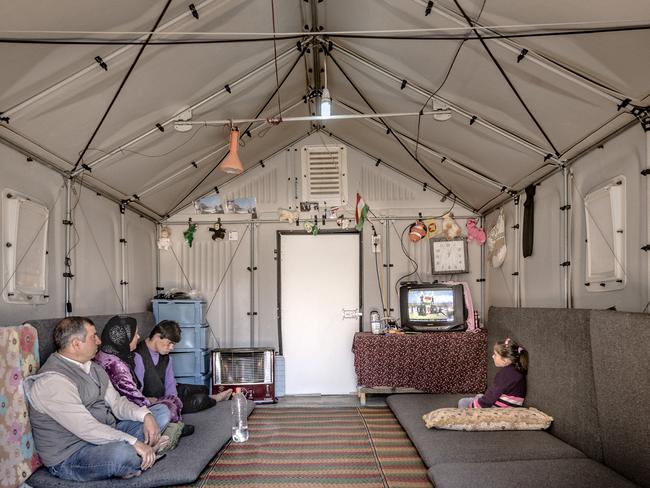 Inside the units in Kawergosk, Iraq. Picture: Ikea Foundation