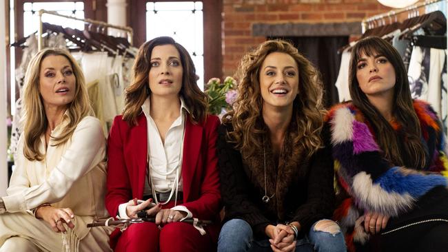 Playing For Keeps stars Madeleine West, Annie Maynard, Isabella Giovinazzo and Olympia Valance.