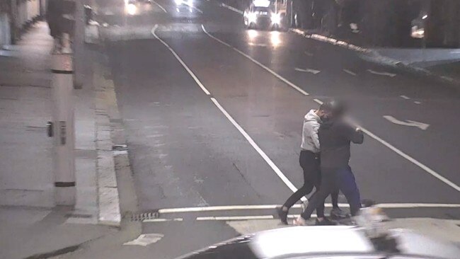 The man -who was wearing a grey hooded jumper with black jeans- left with friends and was last seen walking along King Street. Picture: NSW Police.