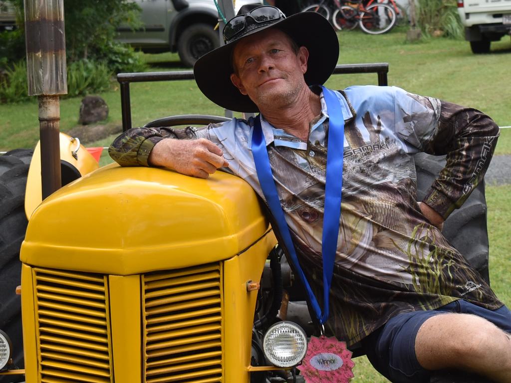 Brett Grosskreutz wins People's Choice award for best beach tractor at St Helens Australia Day Celebration, January 26, 2022. Picture: Madeleine Graham
