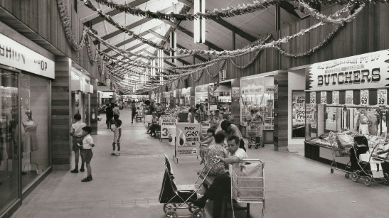 Old Orchard Shopping Centre, Springfield Rd, Blackburn taken by Wolfgang Sievers, courtesy of the State Library Victoria.