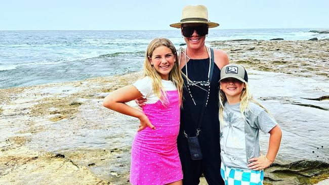 Pink and kids Willow and Jameson spent the day at Bondi. Picture: Instagram