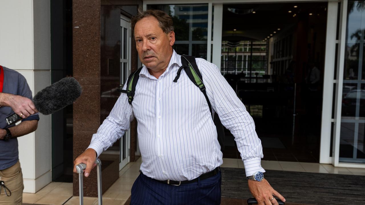 Melissa Clancy's barrister David Edwardson leaving the Supreme Court on on Friday January 31 following the sentencing hearing for Kingsley Alley Jr's murderers. Picture: Pema Tamang Pakhrin