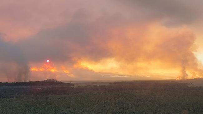 The investigation found the blaze was not a result of Queensland Parks and Wildlife Service (QPWS) planned burn activities. Picture: Contributed