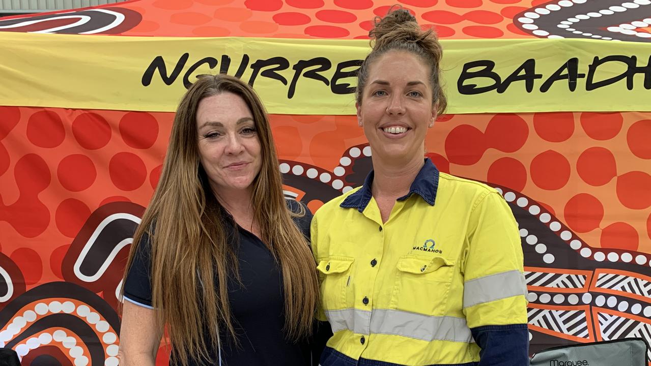 Macmahon's Nikki Chapman (left) and Holly Price at the Mackay Show on Thursday, June 16. Picture: Duncan Evans
