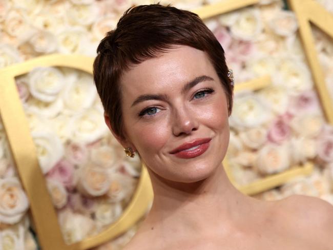 US actress Emma Stone arrives for the 82nd annual Golden Globe Awards at the Beverly Hilton hotel in Beverly Hills, California, on January 5, 2025. (Photo by Etienne Laurent / AFP)