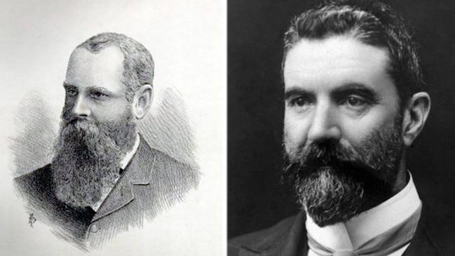 Matthew Davies and Alfred Deakin, who were involved in the building society before its collapse.